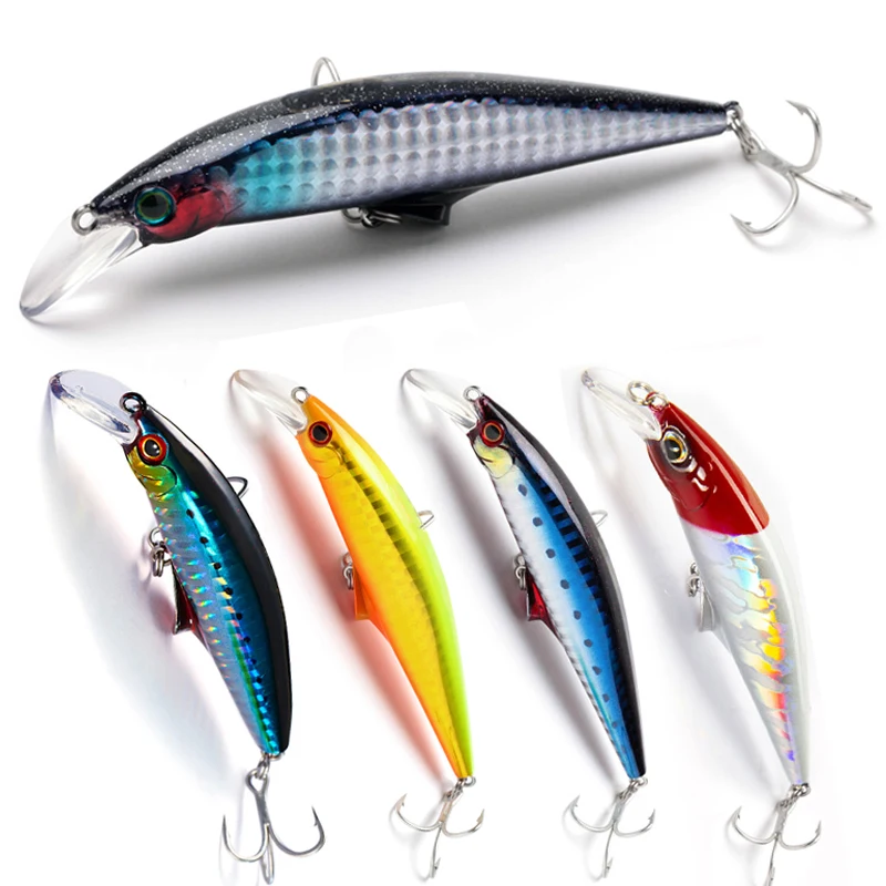 Señuelos de pesca de pececillo que se hunden, peso pesado, 120mm, 45g, cebo duro Artificial de fundición larga, Wobblers de lubina para trucha de agua salada para Lucio - imagen 5