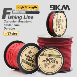 Línea trenzada Kevlar 9KM – Alta resistencia para pesca táctica