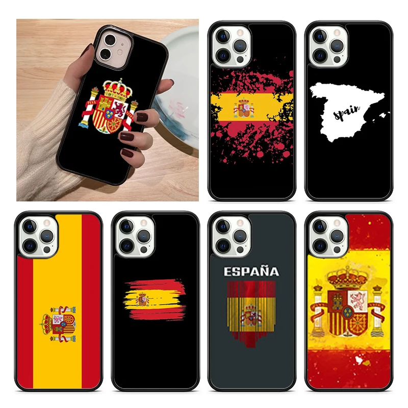 Funda bandera España para iPhone 17 16 15 14 13 Pro Max Plus