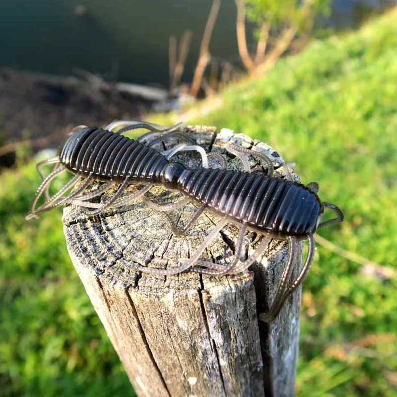 Señuelo RAID japonés, cebo blando de 2 vías, tentáculo, araña, insecto, cebo falso, cebo de lubina, punto de depósito de pesca salvaje de pozo negro - imagen 4