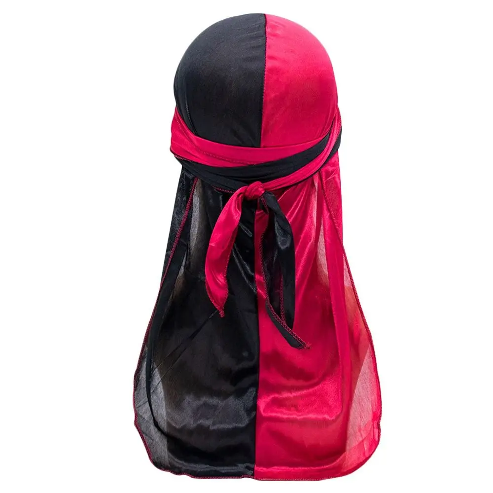Bandana ajustable preatada fina seda elástica Durag transpirable Hip-pop turbante Hijab hombres mujeres - imagen 2