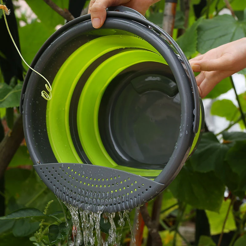 Cubo de limpieza portátil, bañera de agua plegable, ahorro de espacio, olla de agua al aire libre para el hogar, lavado de coches - imagen 5