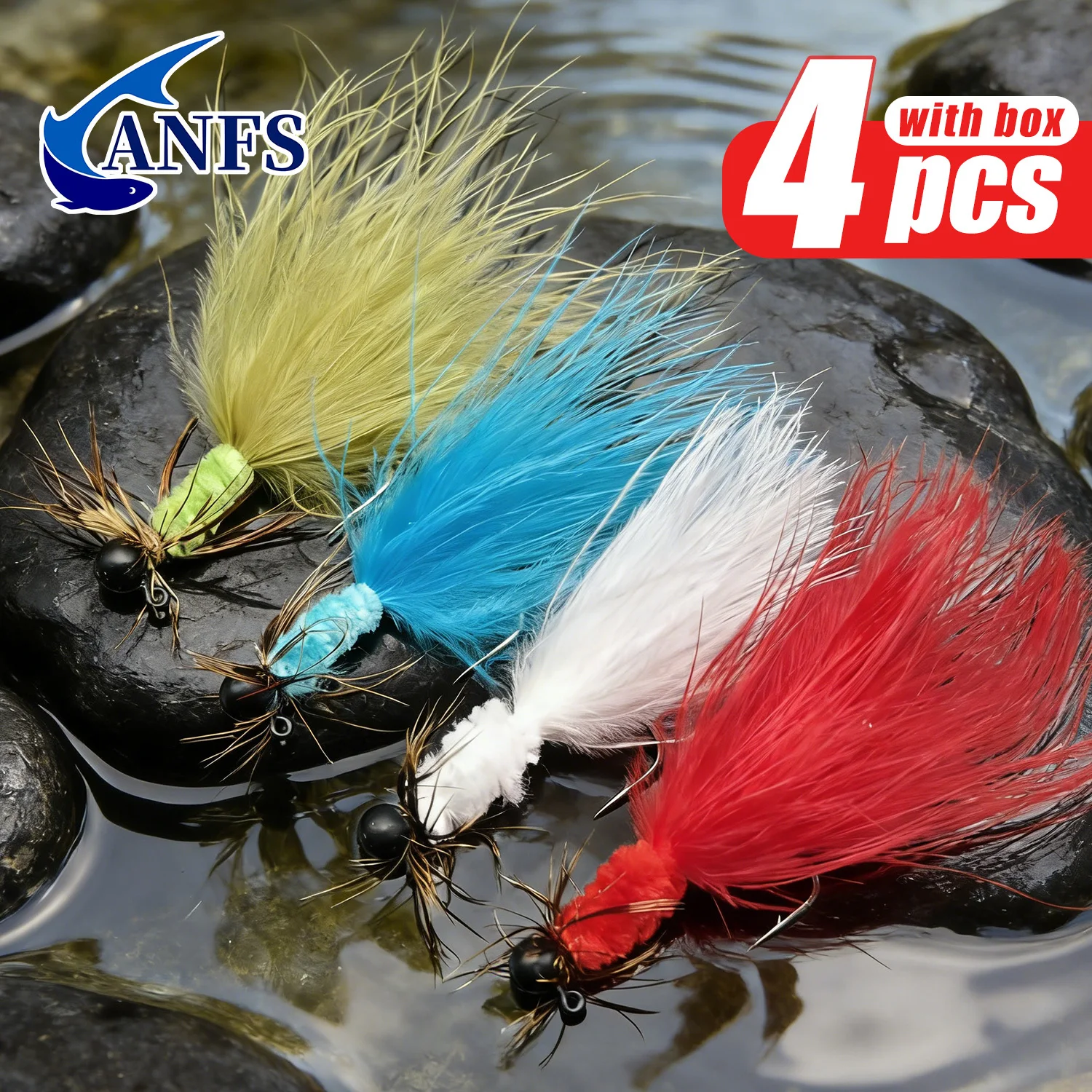 Moscas de pesca ANFS atadas a mano para black bass y crappie - imagen 4
