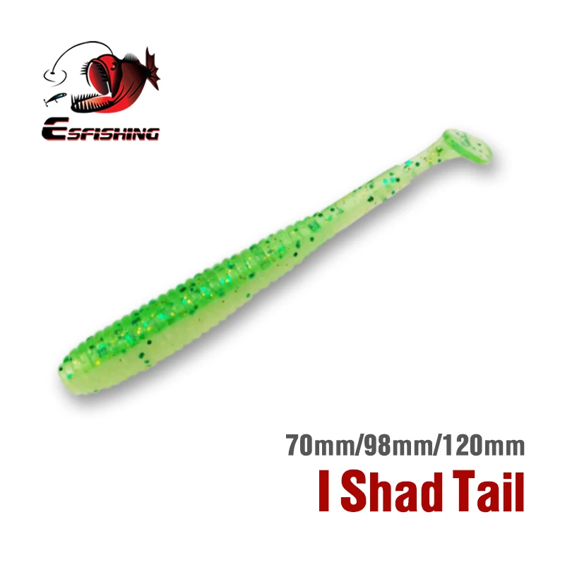 KESFISHING-señuelo suave I Shad Tail 4,8 ", 7,2g, cola pequeña, Wobbler más rápido, cebos de Pesca de plástico, colores dobles, Leurre Souple - imagen 4