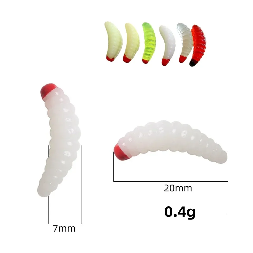 MUKUN, 10 Uds., nuevo cebo de pesca, gusano de pan, cebo falso, subcebo de carretera, cebo biónico, gusanos blandos, equipo de pesca, gusano realista Swimbait - imagen 5