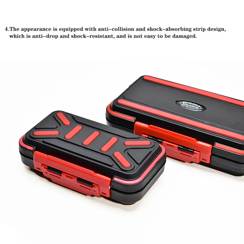 Caja de aparejos de pesca impermeable, accesorios de pesca, caja de almacenamiento de herramientas, anzuelo, señuelo, organizador de cebo falso, 1 ud. - imagen 5