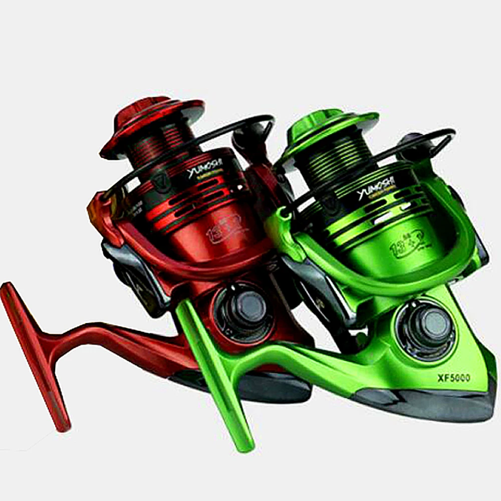 Carretes de pesca giratorios, Ratio de engranaje: 5,5: 1/4.7:1, sistema de carrete de pesca, carrete de Metal de fundición larga para carrete de pesca serie 1000-7000 - imagen 5