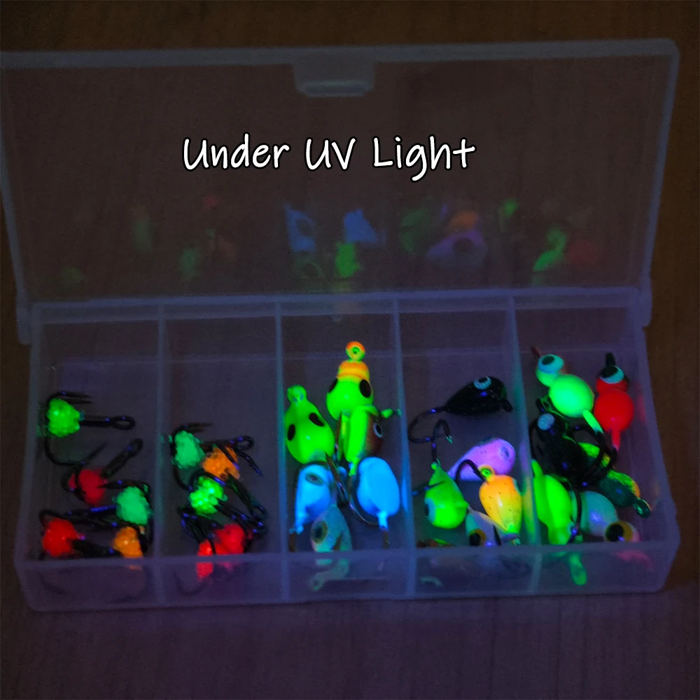 Jig Head Luminosos para Pesca en Hielo – Anzuelos Triples nº10 y nº12 - imagen 5