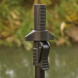 Caña telescópica de aluminio Hirisi para pesca de carpa con soporte