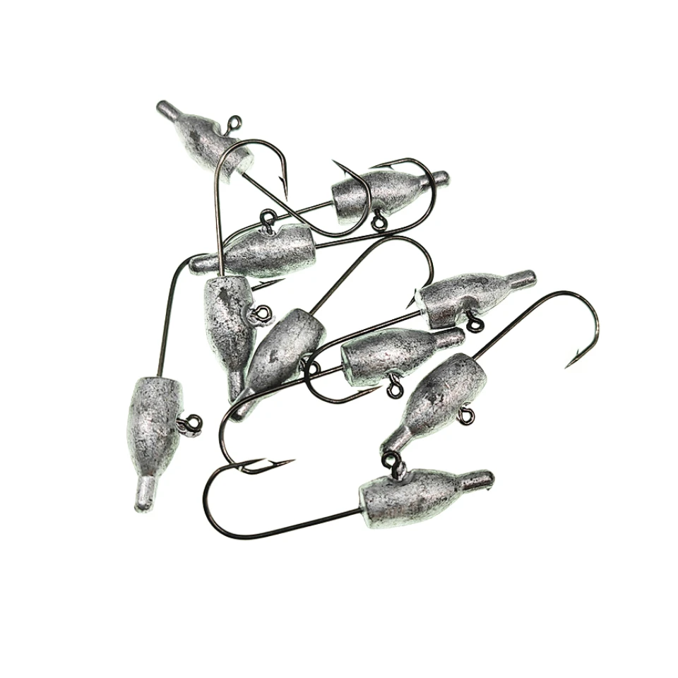 10 unids/lote Micro Jig Head anzuelo de pesca 1,3g/1,8g/2,6g/3,5g anzuelo de pesca Mini manivela anzuelo señuelo suave aparejos de pesca - imagen 2