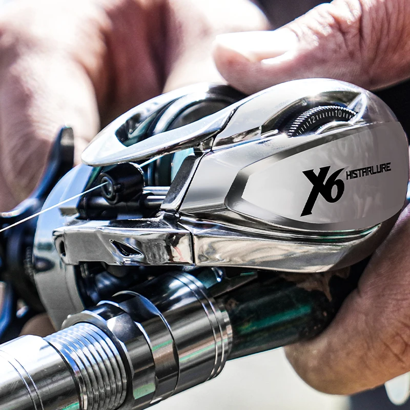 Carrete Baitcasting Histar X6 ligero – Aluminio AT7 7.2:1 y 5kg - imagen 5