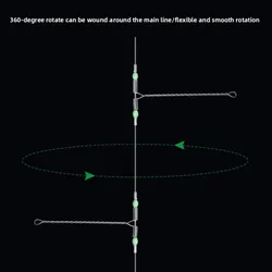 Conectores de equilibrio antienredos con ganchos divididos y brazo