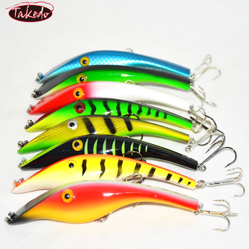 TAKEDO RL12 pesca en el mar 14cm 42g cebo Artificial Jerkbait tiro largo Wobblers señuelos lápiz señuelos ornitorrinco señuelo para Lucio - imagen 2