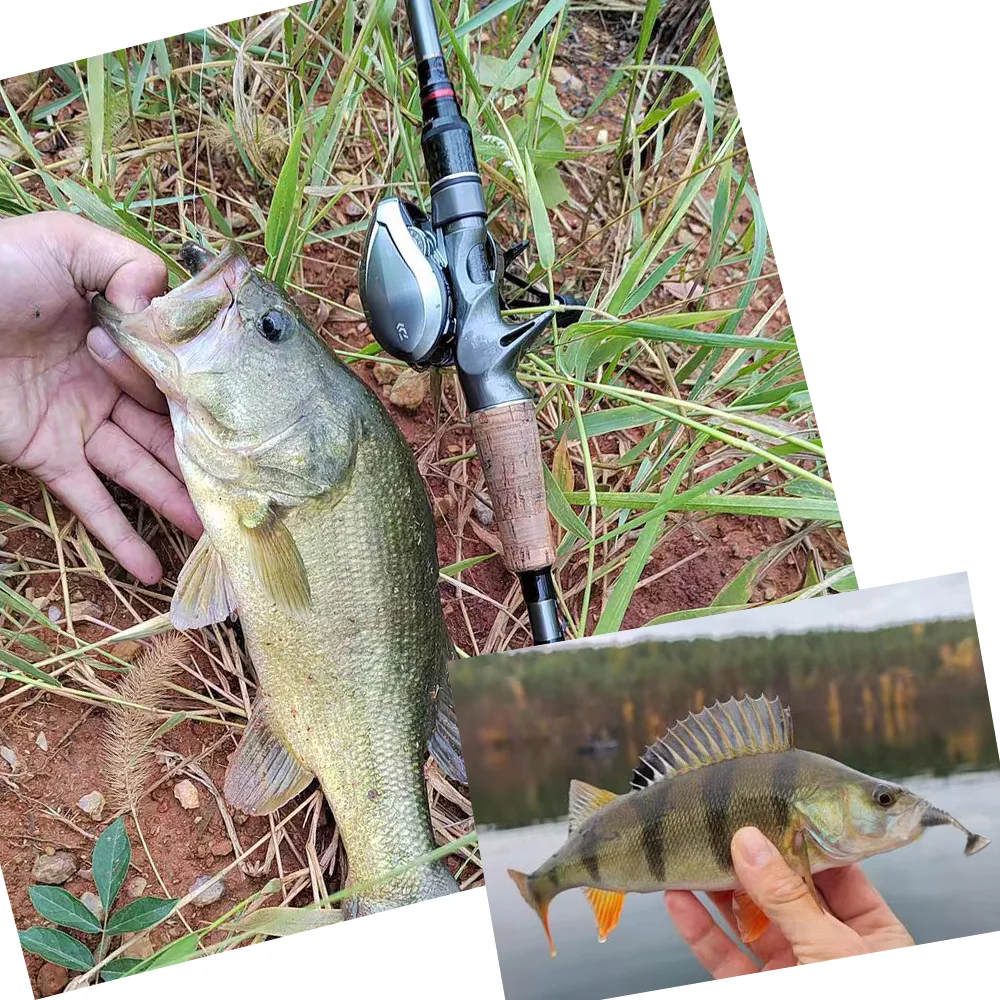 SUNMILE 20 piezas cebo suave de pesca, cebos artificiales de gusano, 3,6 cm/0,8g, Wobblers de pesca en roca, Leurre Souple, señuelo para perca, trucha, lubina - imagen 4