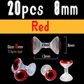 20pcs 8mm red