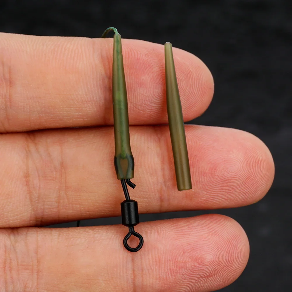 Hirisi 20 piezas fundas de goma para pesca de carpa, aparejos terminales de pesca antienredos AH005, accesorios de pesca de carpa - imagen 2