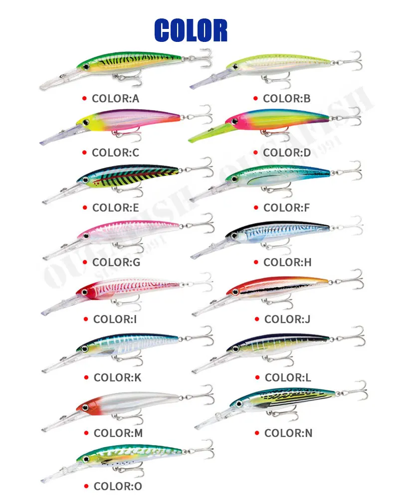 Señuelos De Pesca De 140mm y 47,6g, cebo duro para buceo De 2,5-3m, Wobblers Minnow, aparejos De cebo Artificial para Lucio, Accesorios De Pesca Leurre - imagen 2