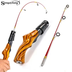 Caña de Pesca en Hielo Ultraligera Sougayilang – Mango y Anillas Inox