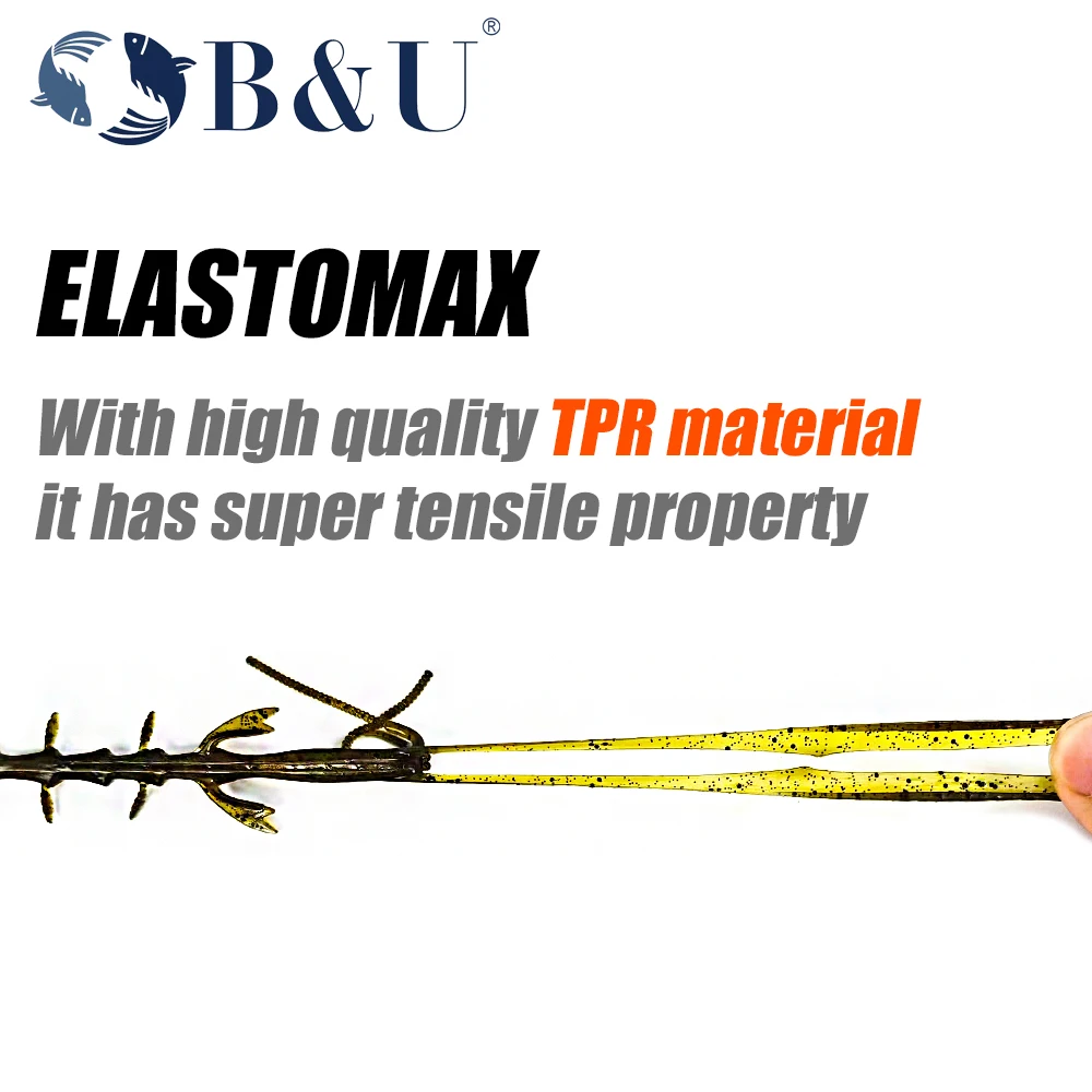 B & U-Señuelos locos de oruga flotante, señuelo suave de 51mm/63mm, Señuelos de pesca de camarones, langosta, señuelo de plástico suave, Señuelos de Pesca - imagen 5