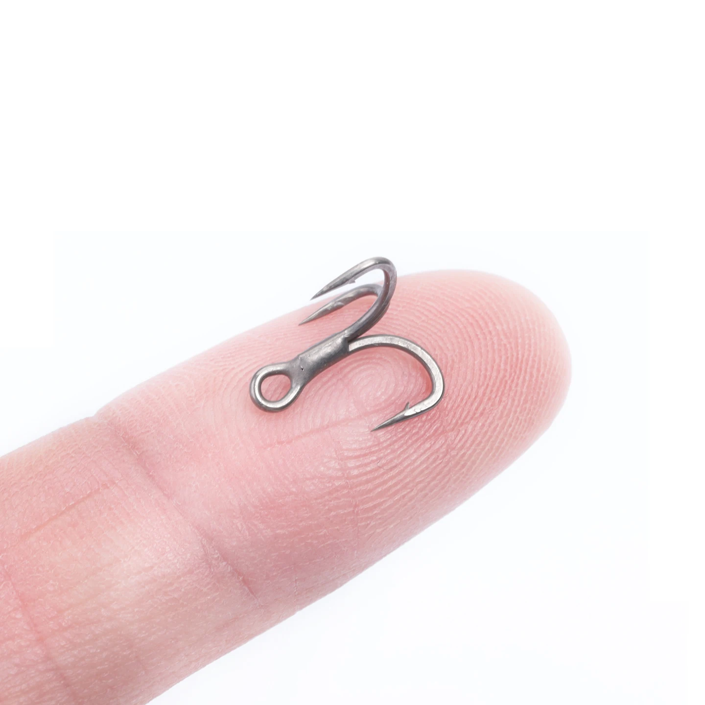 OUTKIT 10 Uds 6022 gancho triple recubierto de teflón 4x fuerte súper afilado 4-16 #   Aparejos de pesca con anzuelos triples de mar de acero de aleación antioxidante - imagen 5