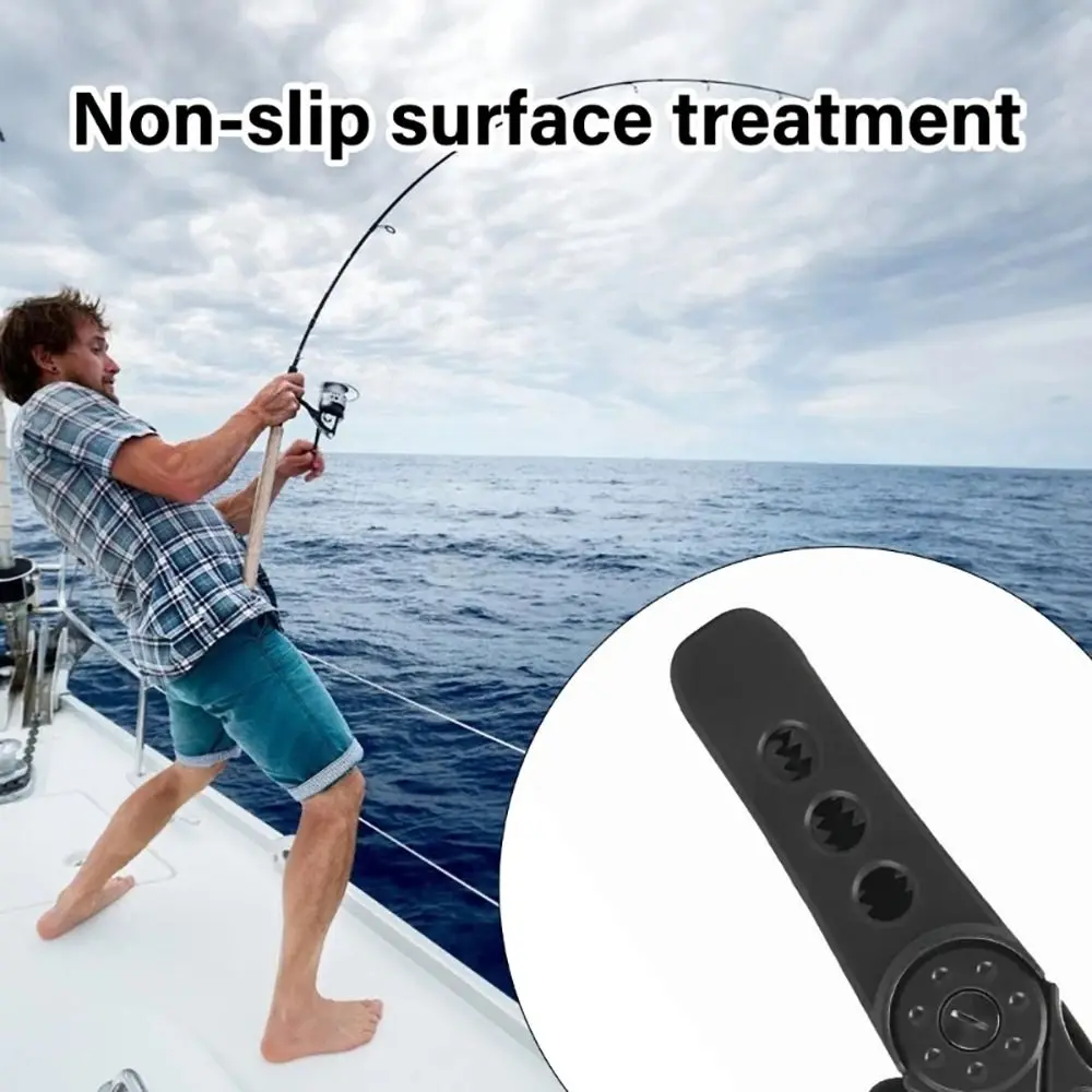 1 Stuks Nieuwe Skidproof Vis Mond Grabber Verstelbare Touw Metalen Vis Lip Klem Platte Pincet Visgerei Tool - imagen 3