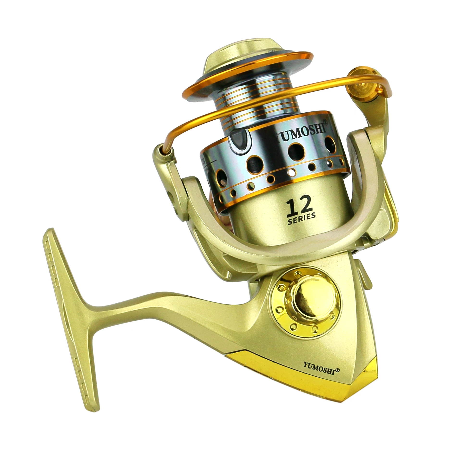 BAKAWA-Rueda de fundición giratoria serie 7000-1000, rodamiento sin costuras de Metal, relación de engranaje 5,5: 1, herramientas de bobinas giratorias de carpa de agua salada de mar - imagen 4