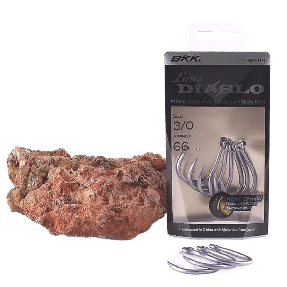 BKK mano molida Jigging Lone Diablo 8091-5X-HG señuelo anzuelos de pesca individuales - imagen 2