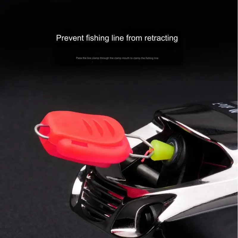 5 uds., 10 Uds., 15 Uds., tapón de sedal de pesca, dispositivo de Clip de hilo ABS, carrete de tambor de Baitcasting, dispositivo de línea de tarjeta, accesorios de aparejos de pesca - imagen 2