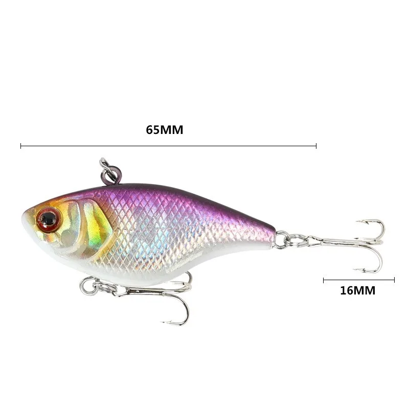 1 Uds. Señuelos duros VIB cebo de pesca anzuelos triples hundimiento Crankbait Wobber aparejos de pesca 4,6g 4cm - imagen 4