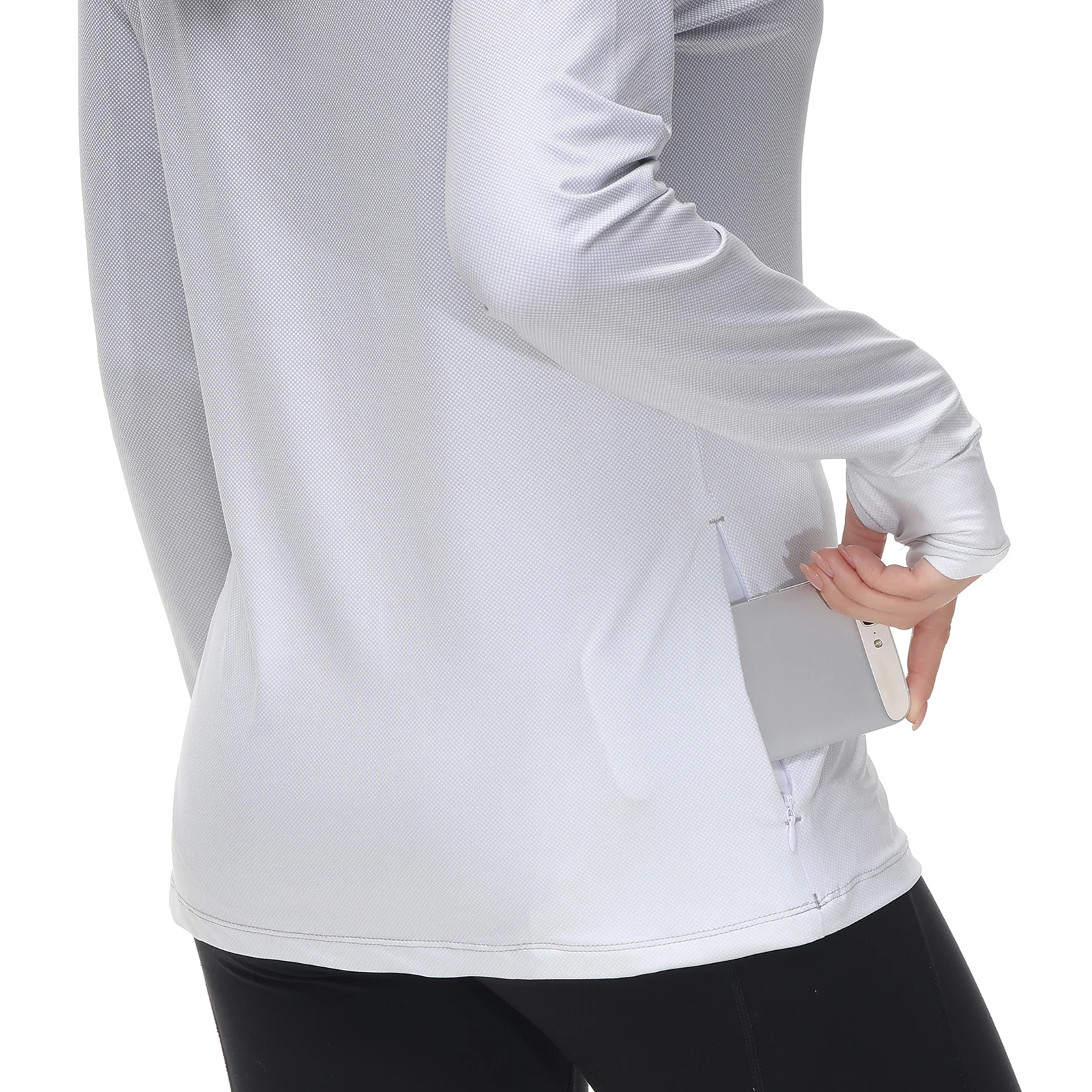 Bassdash-Sudadera con capucha de pesca para mujer, camisa con máscara facial, agujeros para el pulgar, UPF 50 +, FS23W - imagen 5