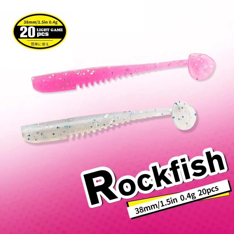 TSURINOYA T FLEX señuelo de pesca 38mm – cebo suave UV para Ajing - imagen 3