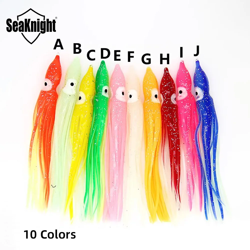 Explore el mundo vibrante de los señuelos en forma de calamares en 10 colores deslumbrantes