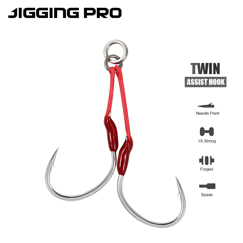 Anzuelos de Asistencia Jigging Pro – Dobles para Slow Pitch