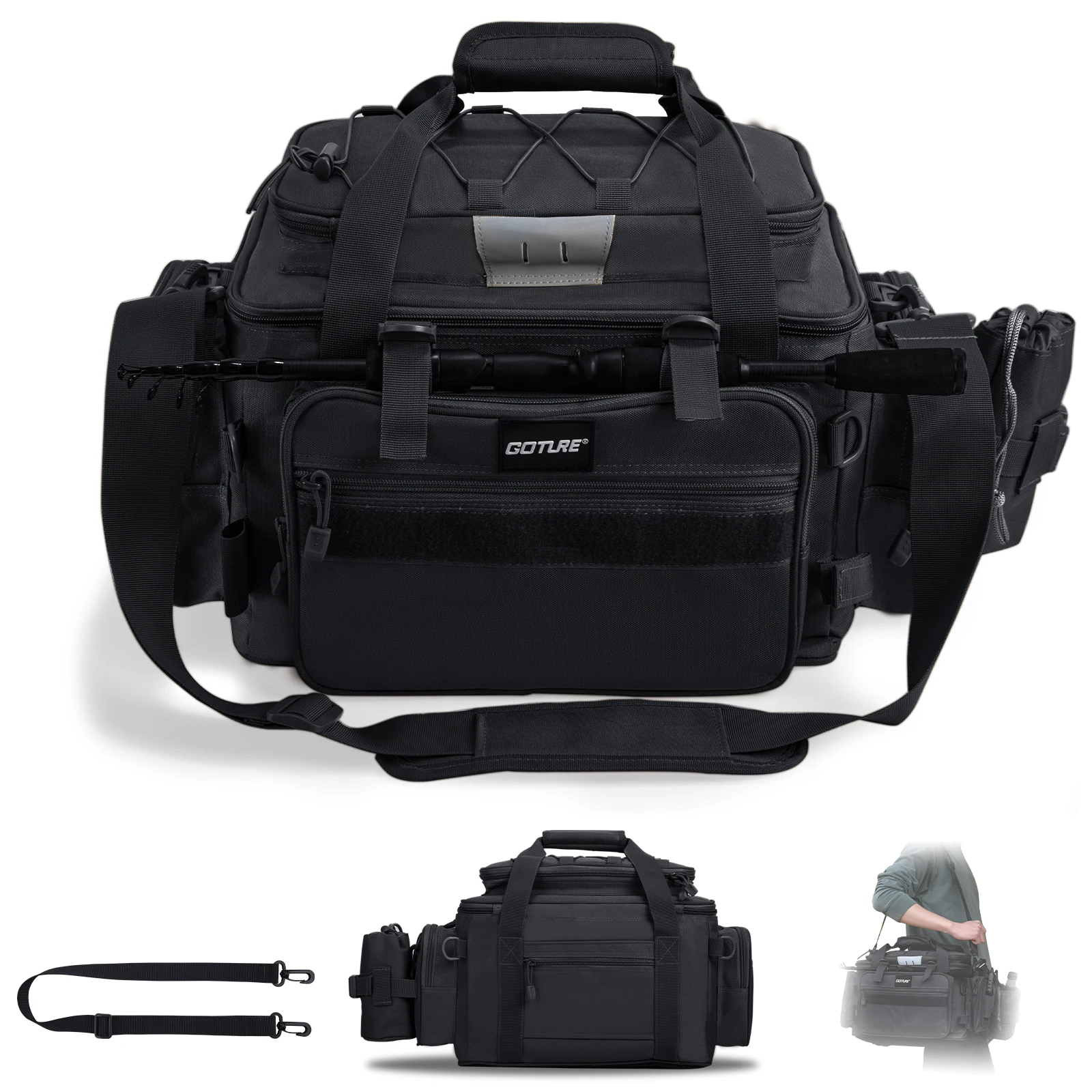 Bolso de Hombro Goture Impermeable – Gran Capacidad para Pesca