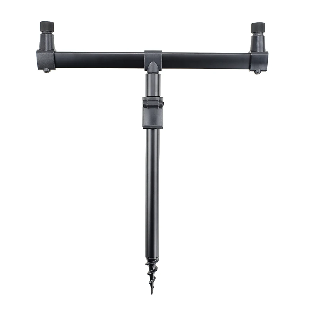 Barras de zumbido para pesca de carpa, soporte de aluminio para caña de pescar, 2 cañas, 1 Uds. - imagen 3