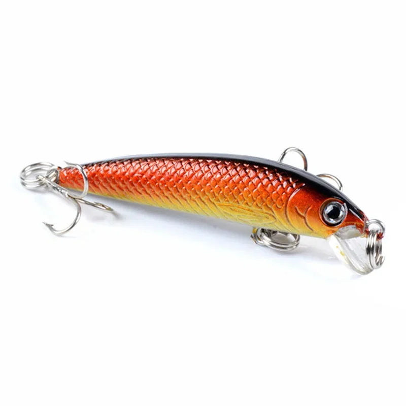 Señuelo de pesca Minnow, juego de colores mezclados, 5,7 cm, 3,2g, Wobblers de plástico, cebo duro Artificial con anzuelo, aparejos de pesca de carpa lubina, 5 uds. - imagen 5
