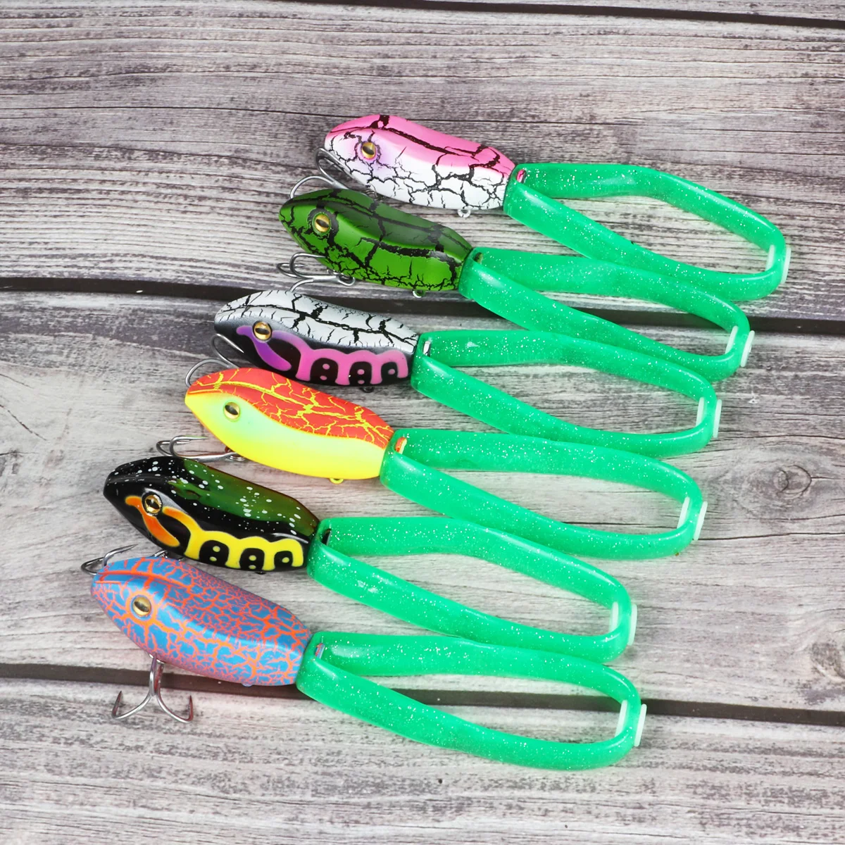 Señuelo de pesca de rana flotante, cebo de pesca, aparejos de pesca, cebo de pesca - imagen 5