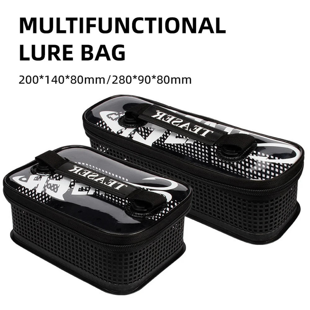 Bolsa portátil anticorrosión para pesca, plantilla de fundición de Metal, señuelo, caja de engranajes gruesa para cubo de pescado vivo, caja de almacenamiento flotante, bolso - imagen 4