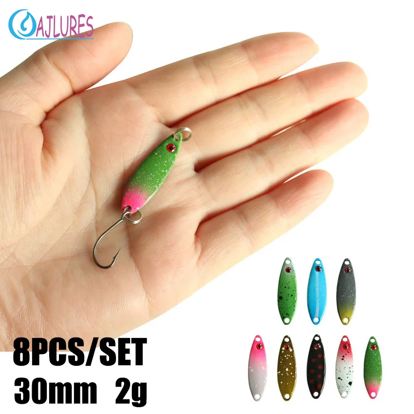 Spoonbait Cuchara Spinner UV Mustard 2g 30mm para Trucha y Lubina