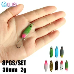 Spoonbait Cuchara Spinner UV Mustard 2g 30mm para Trucha y Lubina