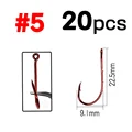 20pcs size 5 red