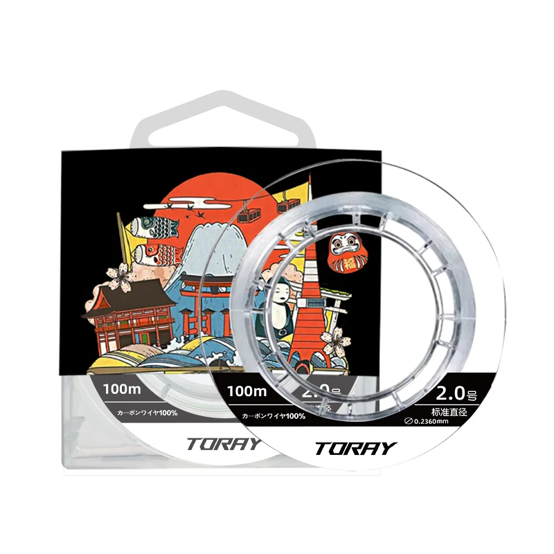 YGKX-sedal de pesca de nailon superfuerte, hilo de monofilamento recubierto de fluorocarbono, Invisible, 100M, Japón - imagen 5