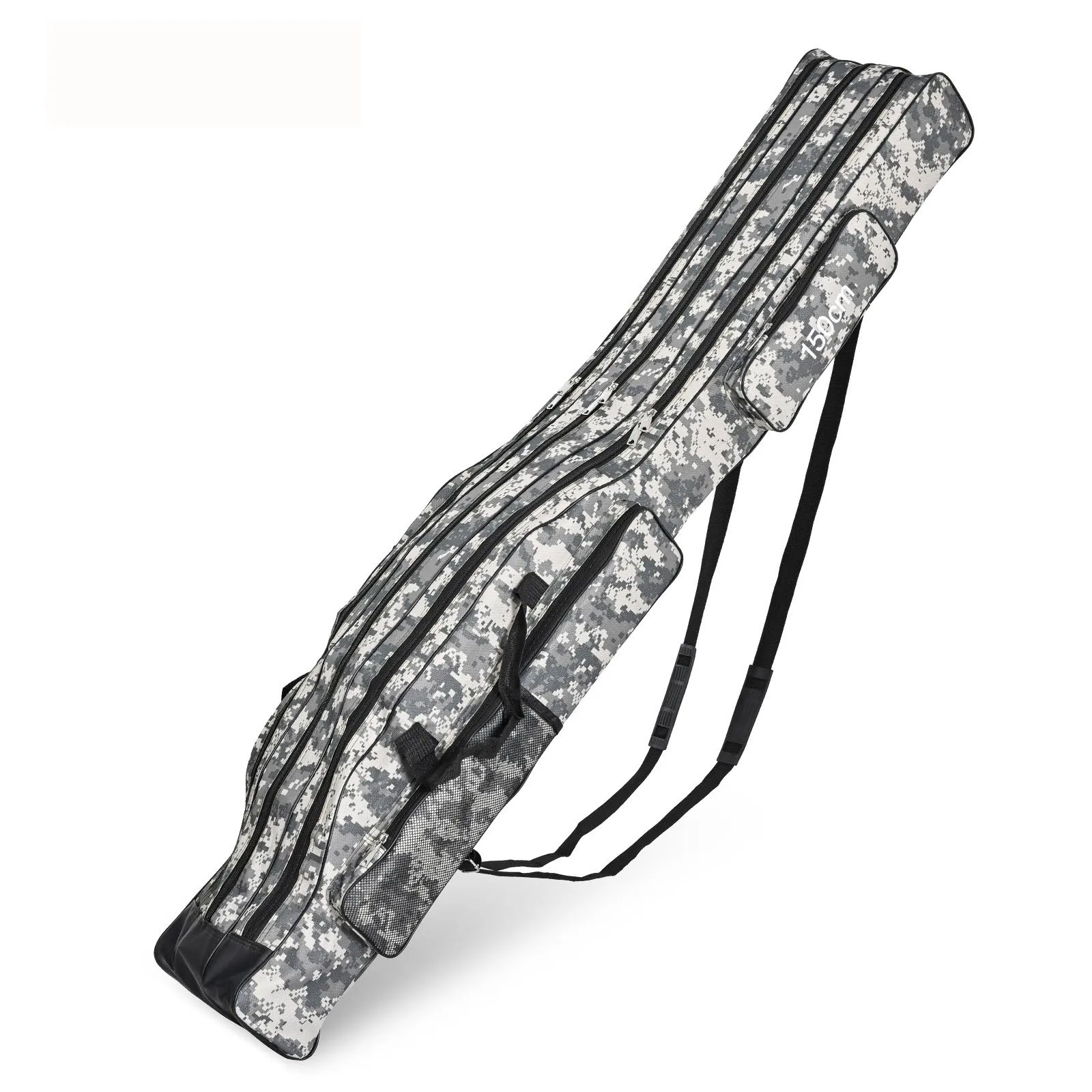 Bolsa plegable de tres capas para caña de pescar, mochila para caña de pescar de 1,2 M, 1,5 M - imagen 4