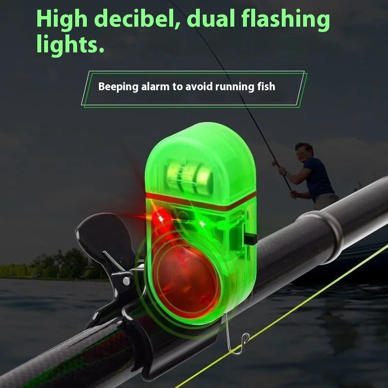 Alarma de pesca con caña de mar, caña de pescar impermeable con caña de lanzamiento, campana electrónica de pesca con caña de mar, alta sensibilidad, automática - imagen 3