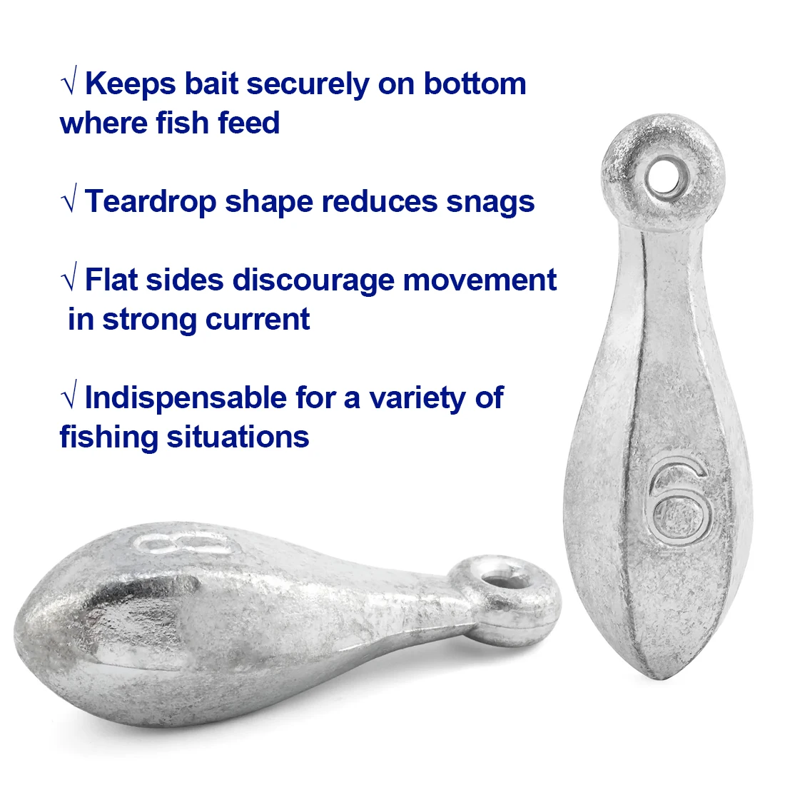 FishTrip-plomos de Banco de 5 piezas, pesas fáciles de lanzar y recuperar para aparejos de pesca de Surf inferior - imagen 2