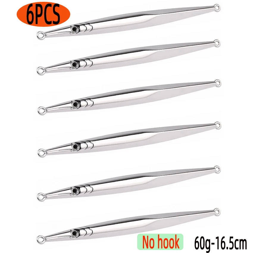 60g-No hook- 6pcs