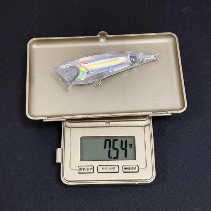 50 Uds. Señuelo Popper en blanco sin pintar 70mm 7,5g 3D Topwater Pop cebo Trolling cebos artificiales flotantes accesorios de pesca Popper - imagen 4