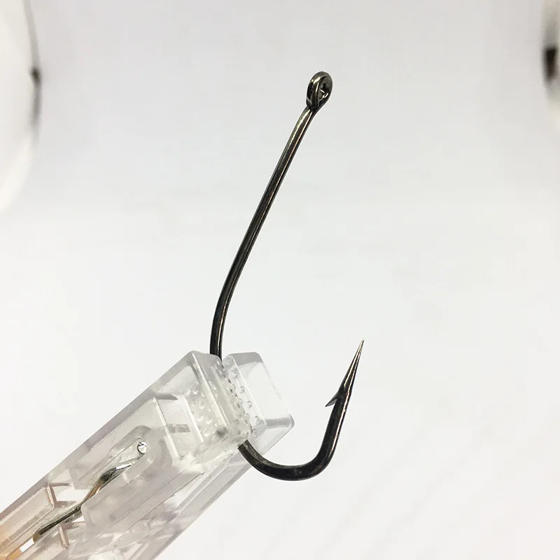 Ovner-anzuelos de pesca de ojos en caja, accesorios de pesca de mar, 100 piezas - imagen 3