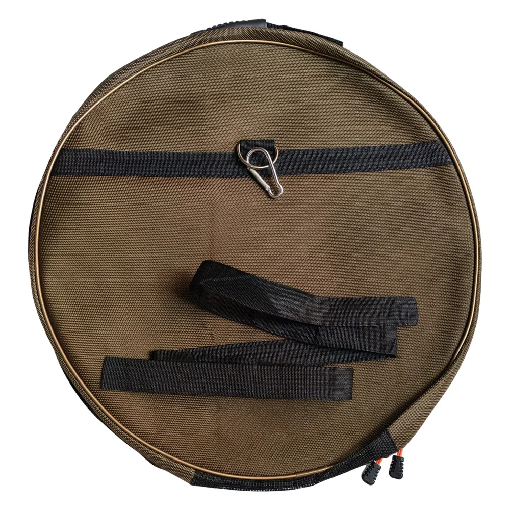 Bolsa de pescado Lawaia, paquete redondo de una sola capa, mochila para silla de pesca, bolsas para el cuidado de peces a juego, paquete de red de pesca de mano de 46cm de diámetro - imagen 5