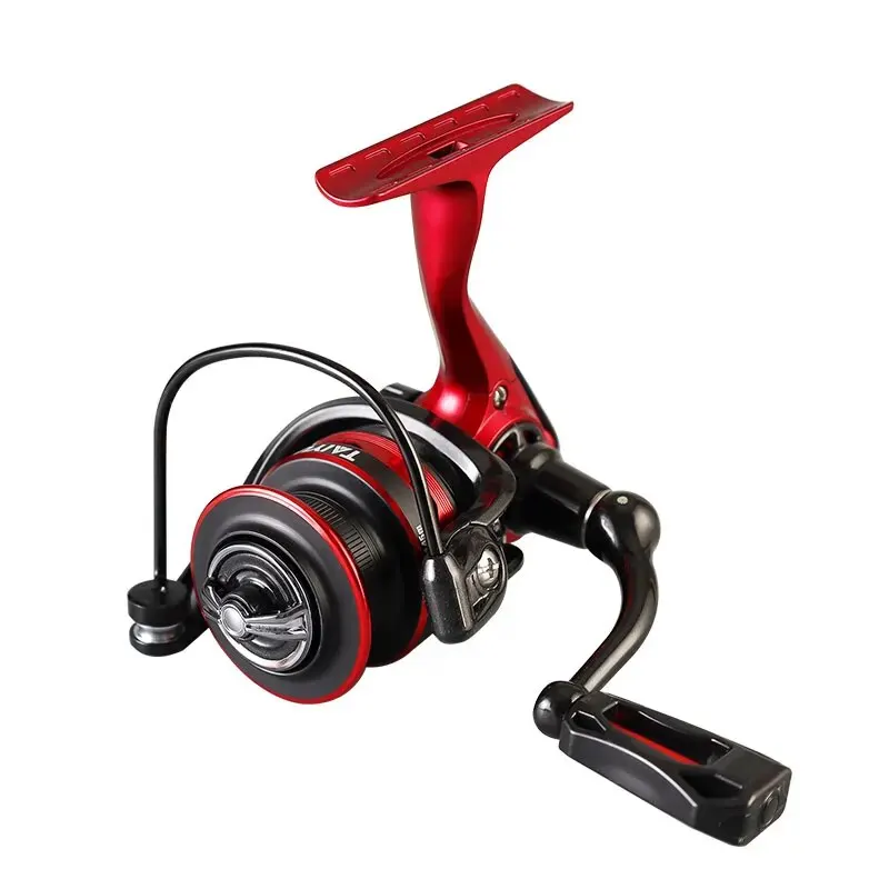 Carrete de pesca giratorio serie 1000, carrete de Metal, rueda giratoria, productos para pesca de lubina, carpa, alarma de fuerza de descarga, carrete de pesca - imagen 3